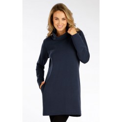 Dámské mikinové šaty Litex 7F080, tmavě modrá