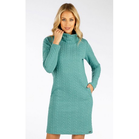 Dámské mikinové šaty Litex 7F106, šalvějová