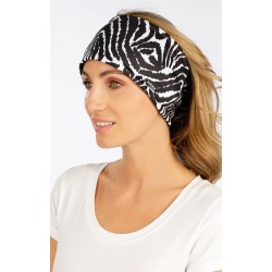 Dámská čelenka Litex 7F157, černo bílá