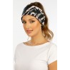 Dámská čelenka Litex 5F170, černá/pudrová