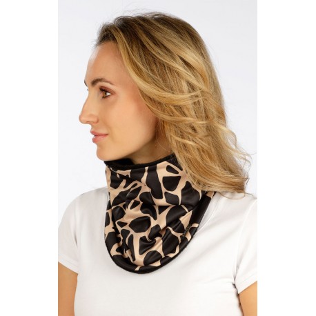 Dámský nákrčník Litex 7F073, černo béžová