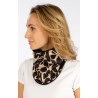 Dámský nákrčník Litex 7F073, černo béžová
