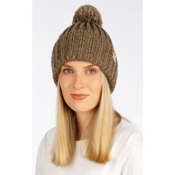 Dámská čepice Litex 7F405, hnědá