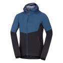Pánská hybridní turistická bunda BU-5400OR, petrolejová/černá