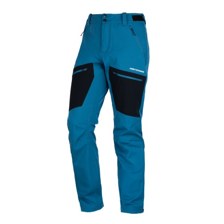 Pánské trekové softshellové kalhoty NO-5064OR, modrá