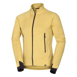 Pánská turistická fleecová mikina Northfinder MI-3923OR, žlutá