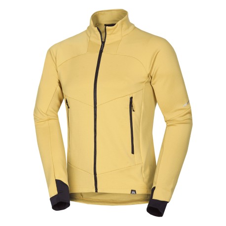 Pánská turistická fleecová mikina Northfinder MI-3923OR, žlutá