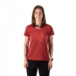 Dámské triko Northfinder TR-6051OR, cherry 510