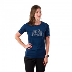 Dámské triko Northfinder TR-6057OR, modrá 346