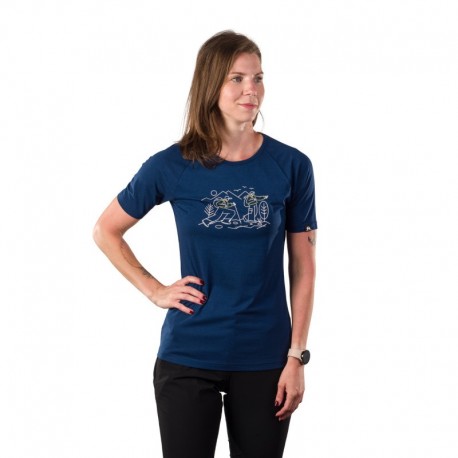 Dámské triko Northfinder TR-6057OR, modrá 346