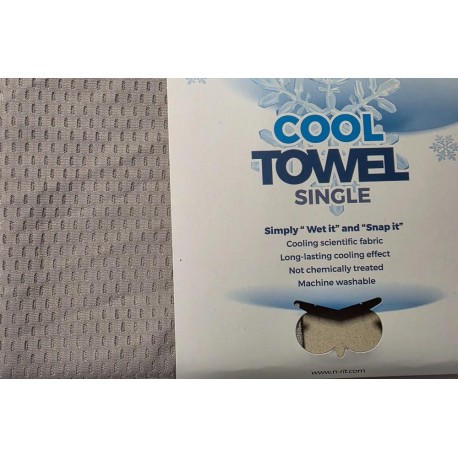 Chladivý šátek COOL TOWEL Singl, šedá