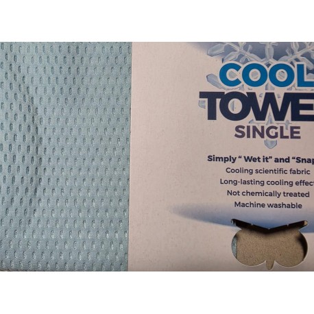 Chladivý šátek COOL TOWEL Singl, světle modrá