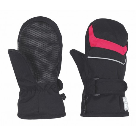 Laop NICO, dětské lyžařské rukavice černá/růžová