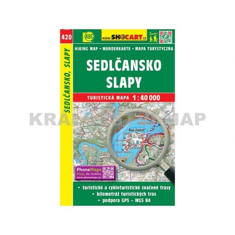 Tursistická mapa č. 420 Sedlčansko, Slapy 1:40 000