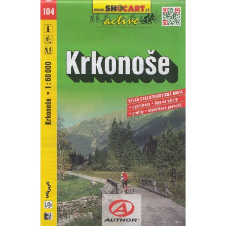 Cykloturistická mapa č. 104 Krkonoše