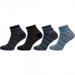 Pánské kotníkové ponožky 1122, 4 páry v balení, mix proužek