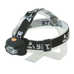 Čelová svítilna Panter 3W cree + 2led, černá